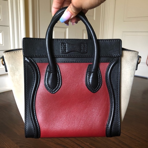 Authentic Celine Micro Nano Luggage Tri-color bag - Picture 12 of 13